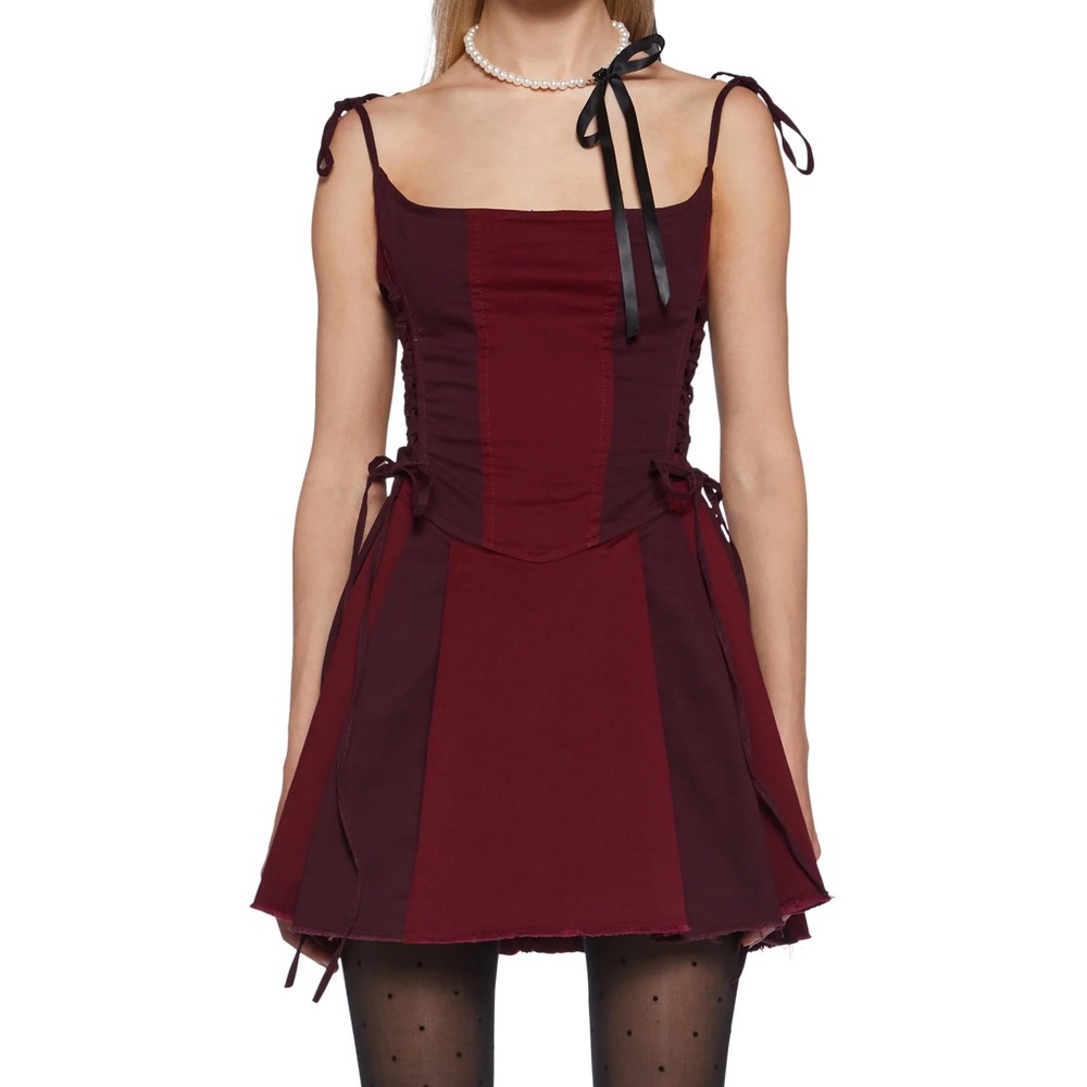 Dolls Kill Lady’s Dilemma Mini Dress- Red